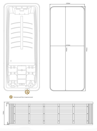 Плавательный спа бассейн Fiinn SF-905